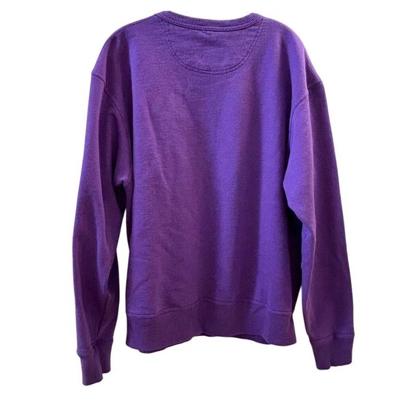 Champion Women's Large Purple Crewneck Sweatshirt Spell Out Logo - Picture 10 of 16